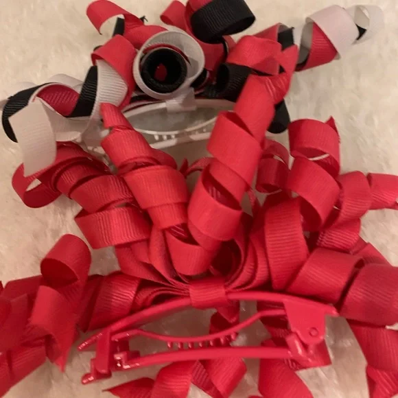 Girls Ribbon Barrettes - Picture 4 of 4